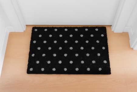 Welcome home black mat. house Premium Photo