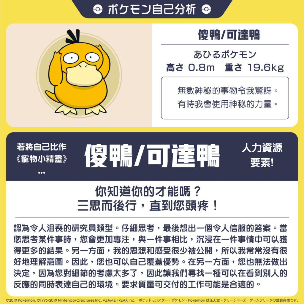 Pokémon 心理測驗 